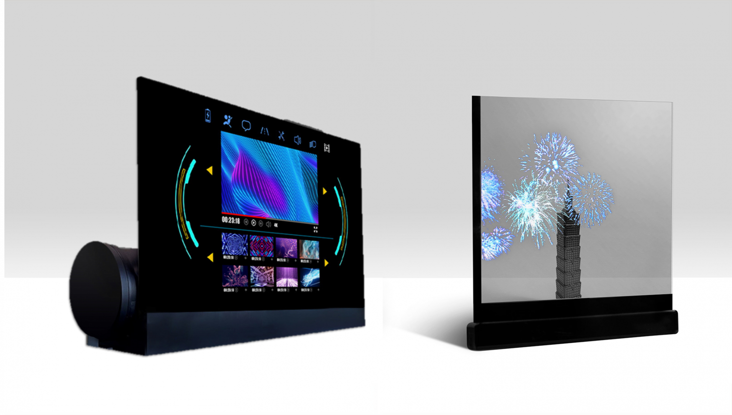 可卷式、折迭性、高透明